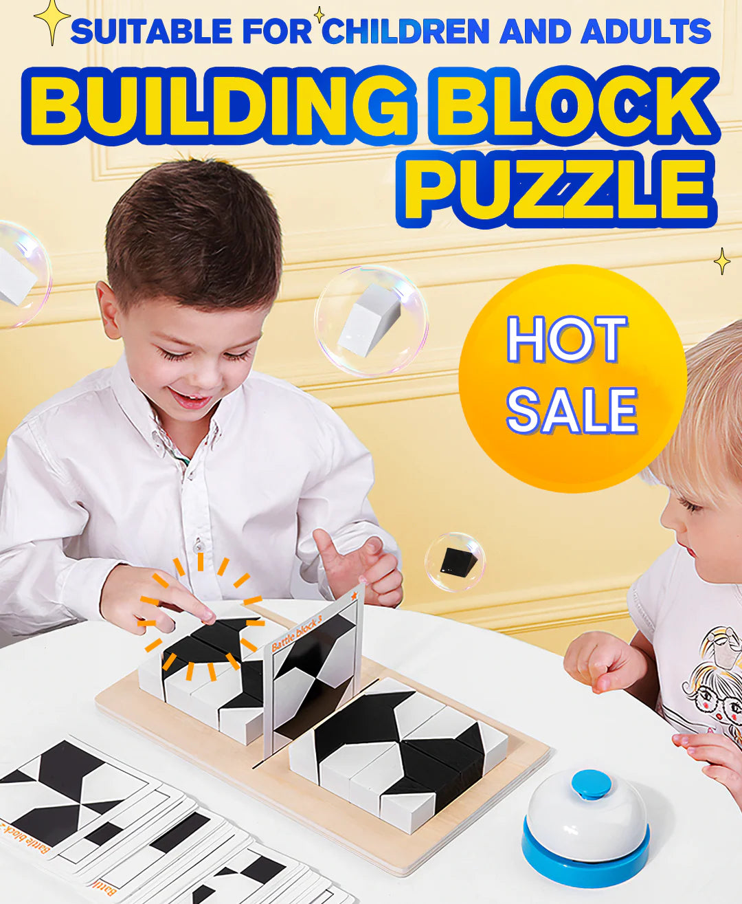 🧩 ČERNOBÍLÉ MONTESSORI SKLÁDAČKY | | Věková skupina 3–8 let | Rozvoj prostorové logiky