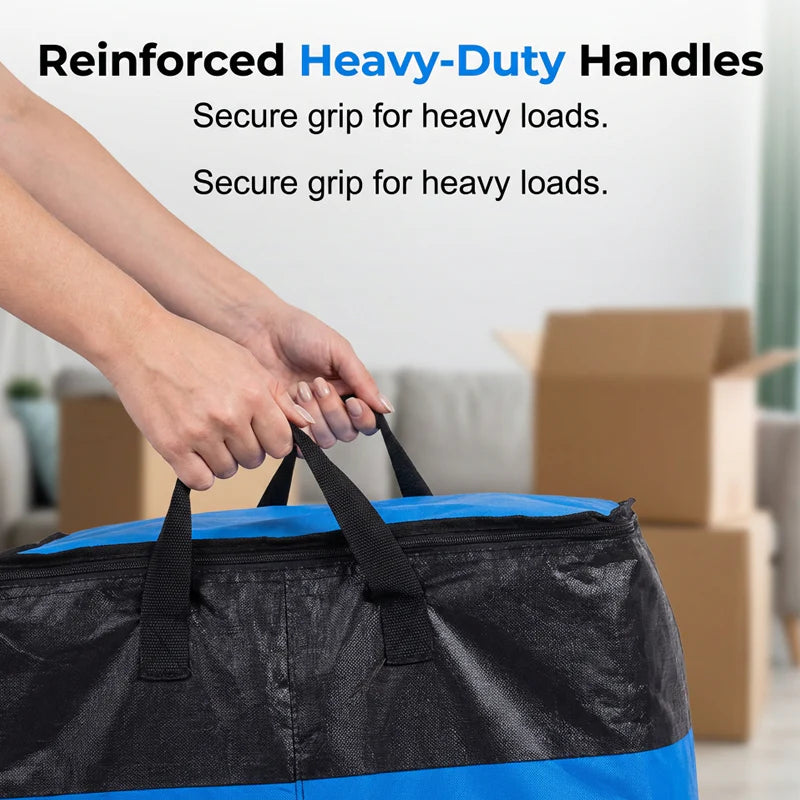 🧰Collapsible Storage & Moving Bag – Heavy‑duty PE, water‑resistant.
