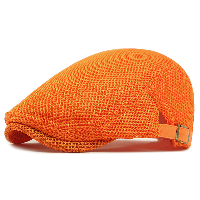🧢✨ Prodyšná plochá čepice s nastavitelným páskem – chladno a styl v létě
