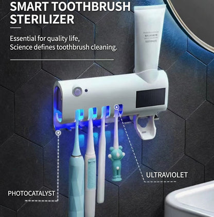 🦷 UV sterilizační držák na zubní kartáčky – hygiena a pořádek v koupelně! ✨