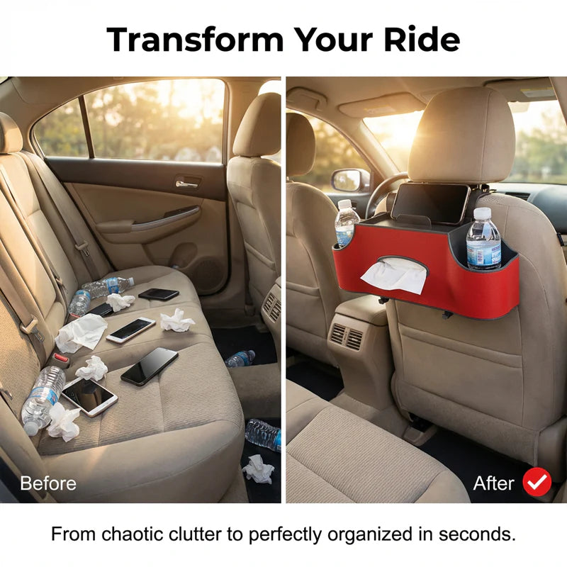 🚗 Konec nepořádku na zadních sedadlech – vše na jednom místě! 😍