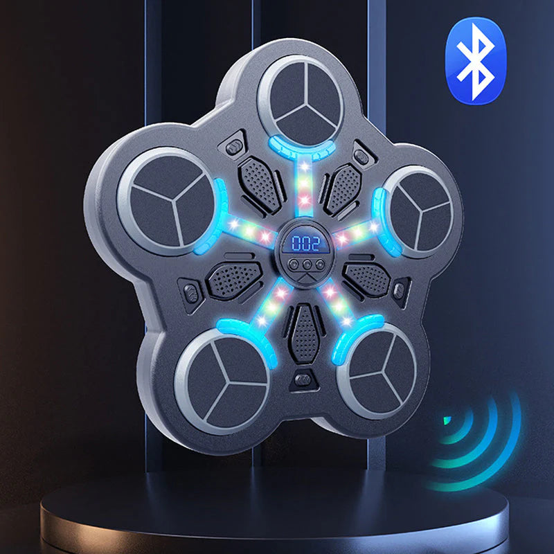 🥊 Bluetooth hudební boxerská podložka – zábavné cvičení + rytmické světlo + 3 rychlosti! 🎶