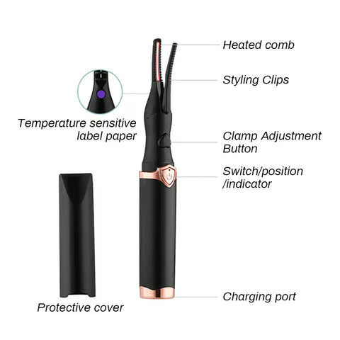 Elektrická kleštička na řasy pro okamžitý glamour ✨ Mrkni a oslň!