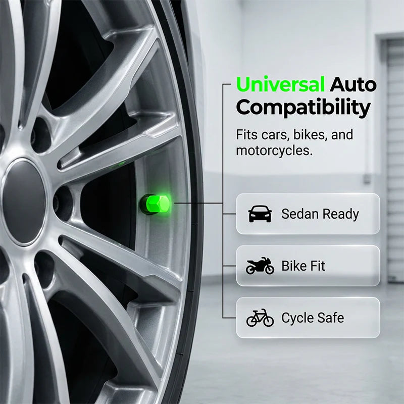 🏍️💡 Nový univerzální svítící kryt ventilku z roku 2026 – dobře viditelný i v noci 🛠️
