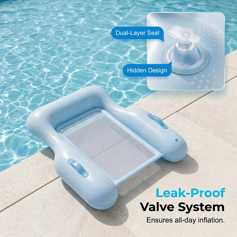 🏊‍♀️☁️ Plavecké lehátko z PVC šetrné k pokožce💦Ideální do bazénu i k moři