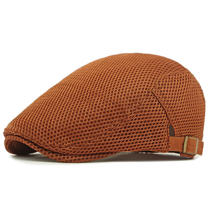 🧢✨ Prodyšná plochá čepice s nastavitelným páskem – chladno a styl v létě