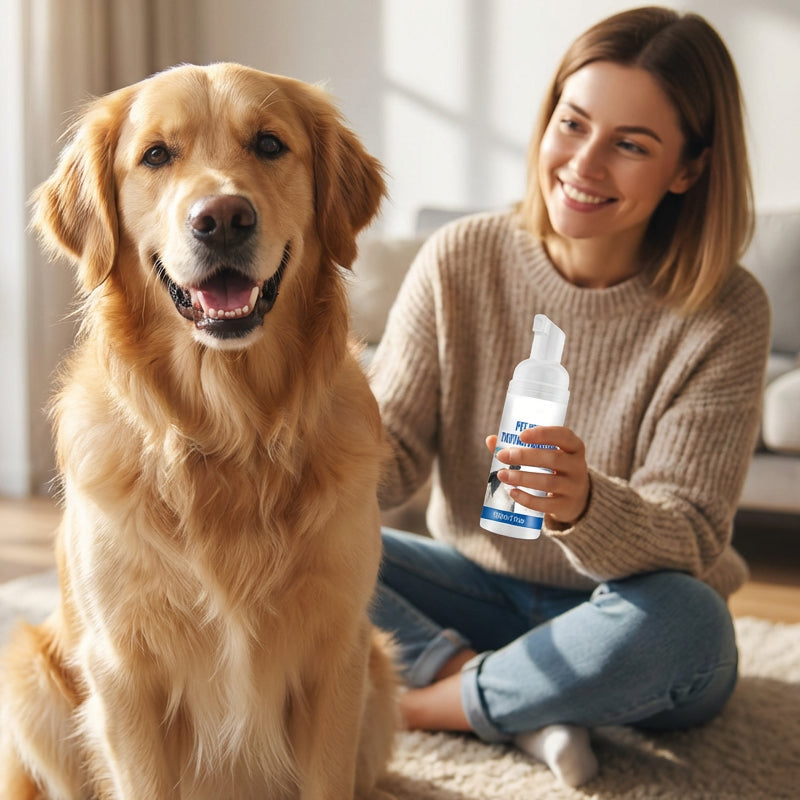 🐾✨ Pěnový odstraňovač zubního kamene pro psy a kočky – svěží dech bez kartáčování