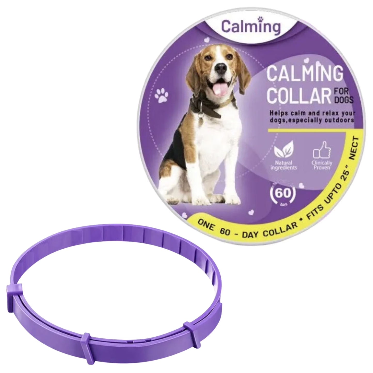 🐶🐱Voděodolný nastavitelný obojek Pacify pro uklidnění zvířat, zmírnění úzkosti a snížení stresu u psů a koček