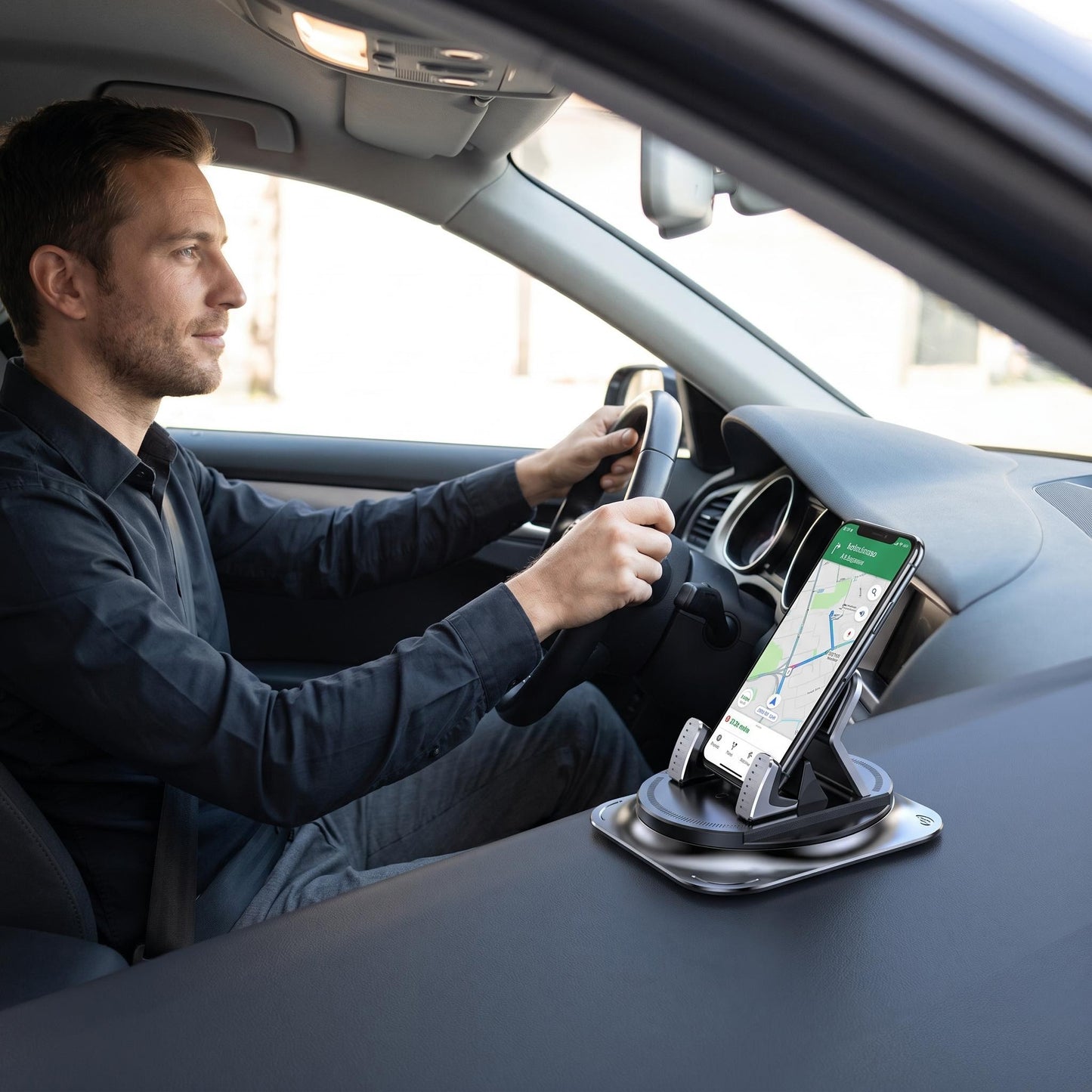 🚗📱Pevný držák na mobil do auta s protiskluzovou úpravou
