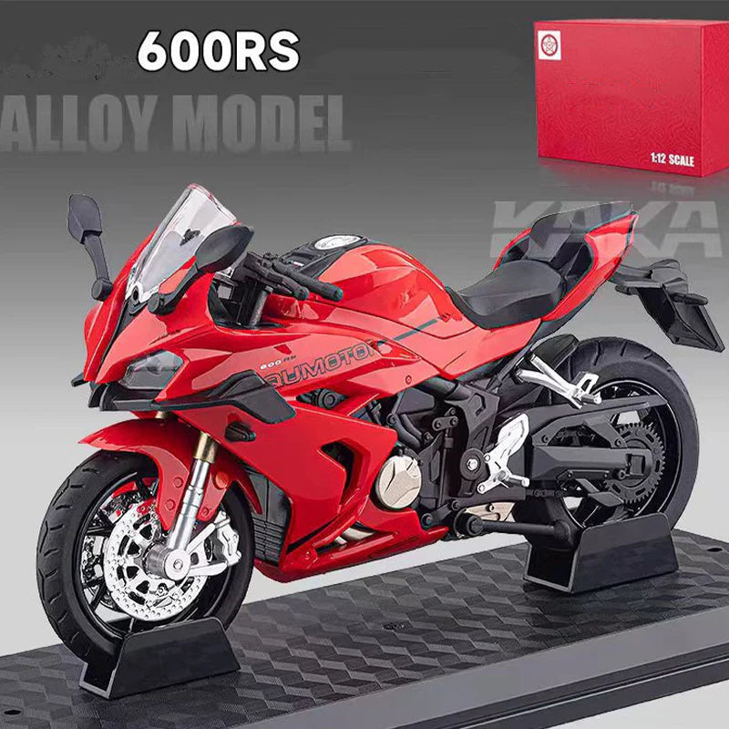 🌟 Model motocyklu v měřítku 1:12 – Interaktivní světla a zvuky! 🏍️