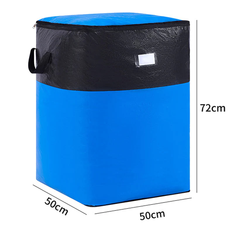🧰Collapsible Storage & Moving Bag – Heavy‑duty PE, water‑resistant.