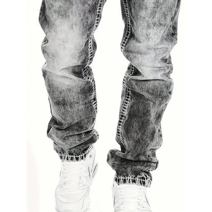 👖 Pánské kreativní volné džíny s vintage efektem – pohodlí + streetwear styl