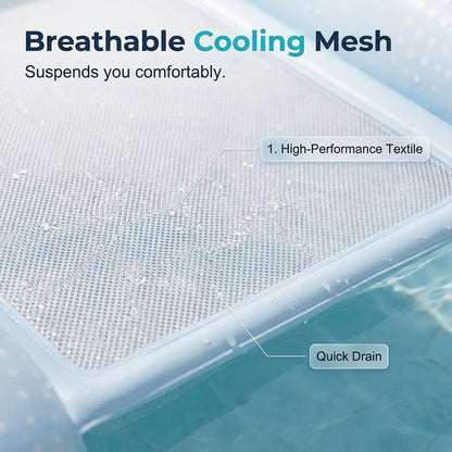 🏊‍♀️☁️ Plavecké lehátko z PVC šetrné k pokožce💦Ideální do bazénu i k moři