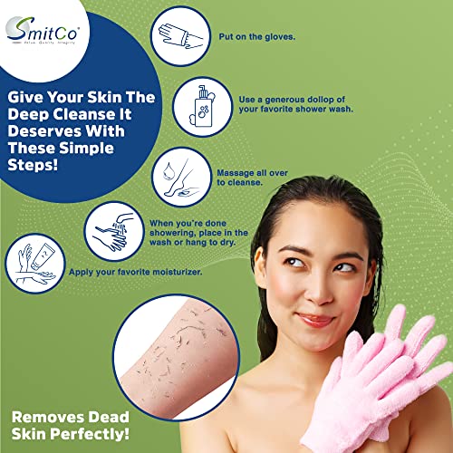 🔥Sada exfoliačních sprchových rukavic – hloubkově čistící tělový peeling, masážní rukavice pro péči o pokožku