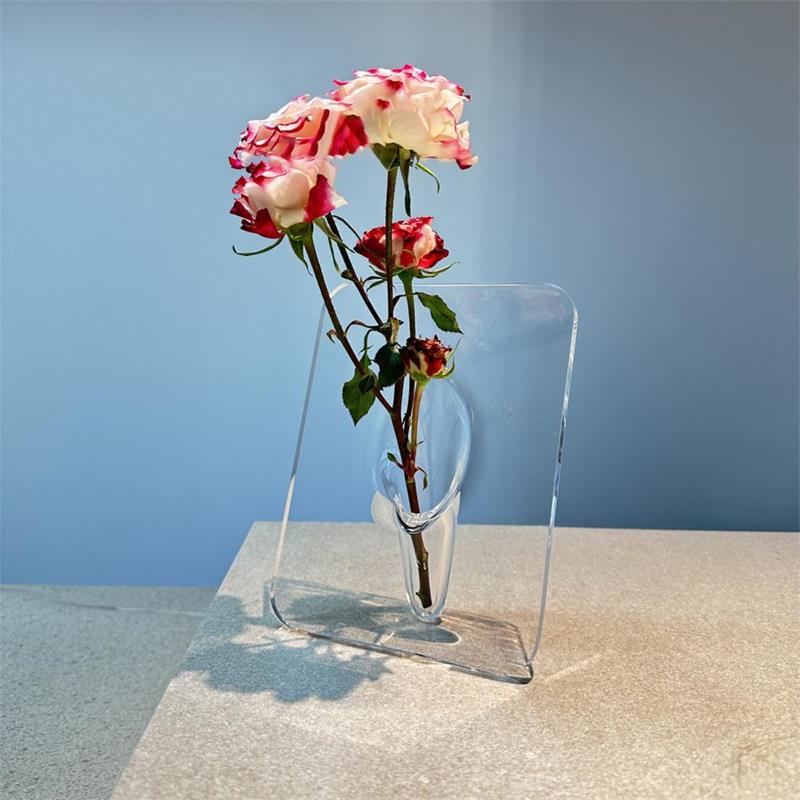 ✨ Rám na fotografie ve skandinávském stylu (akryl) | Nerozbitné 3D umělecké dílo pro vaše květiny