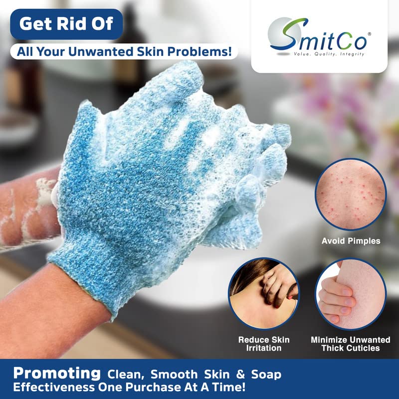 🔥Sada exfoliačních sprchových rukavic – hloubkově čistící tělový peeling, masážní rukavice pro péči o pokožku