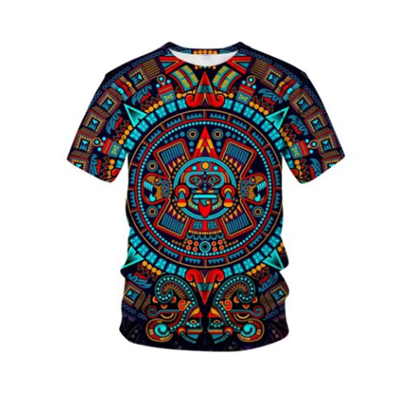 👕 Pánské tričko s výrazným kmenovým potiskem – pohodlí & streetwear styl 🐺