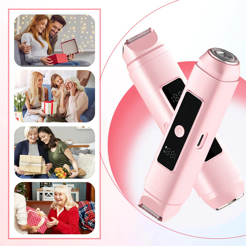 😍 Dvouramenný Epilátor na Bikiny a Tělo – stříhací & holicí hlavice v jednom! 🪒