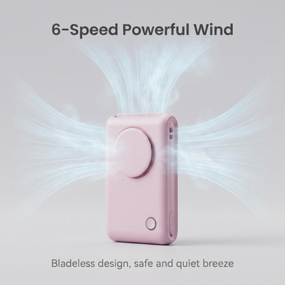 🌬️ Přenosný ventilátor na krk – chlad a pohodlí bez rukou! ✨