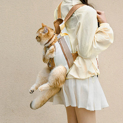 🐱🐶Prodyšný batoh na hrudník pro domácí mazlíčky, pohodlný na nošení, vhodný pro kočky a malé psy