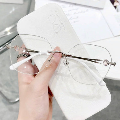 👓 Stylové bezrámové brýle s diamantovým leskem proti modrému světlu! ✨