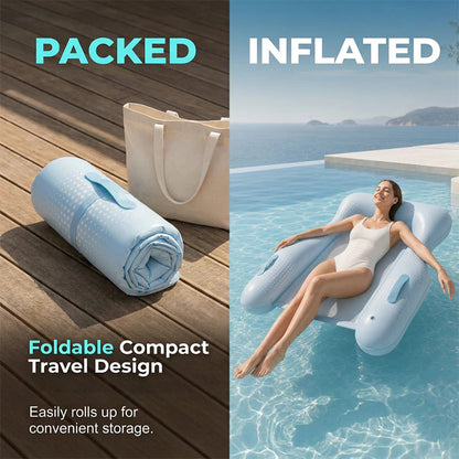 🏊‍♀️☁️ Plavecké lehátko z PVC šetrné k pokožce💦Ideální do bazénu i k moři