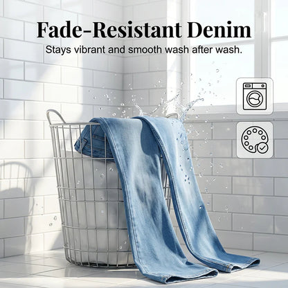 👖Dámské džíny s vysokým pasem, elastické a se širokými nohavicemi
