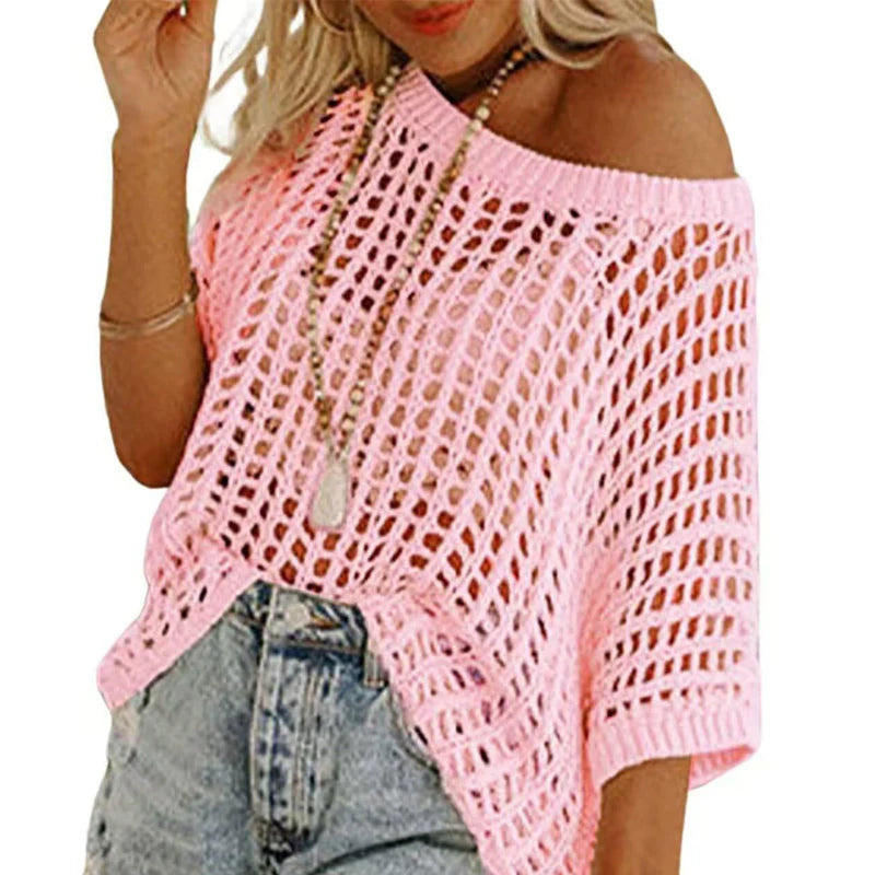 👚 Letné háčkované tričko s V-výstrihom – dýcha s tebou aj v horúčavách! 🌞