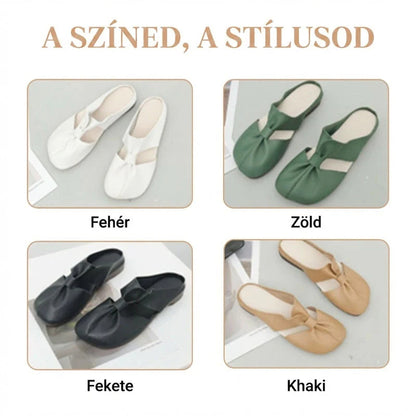 👡 Dámské pantofle s mašlí – měkká podrážka | Módní design, lehké a pružné – ideální na procházky a výlety po městě 🛍️