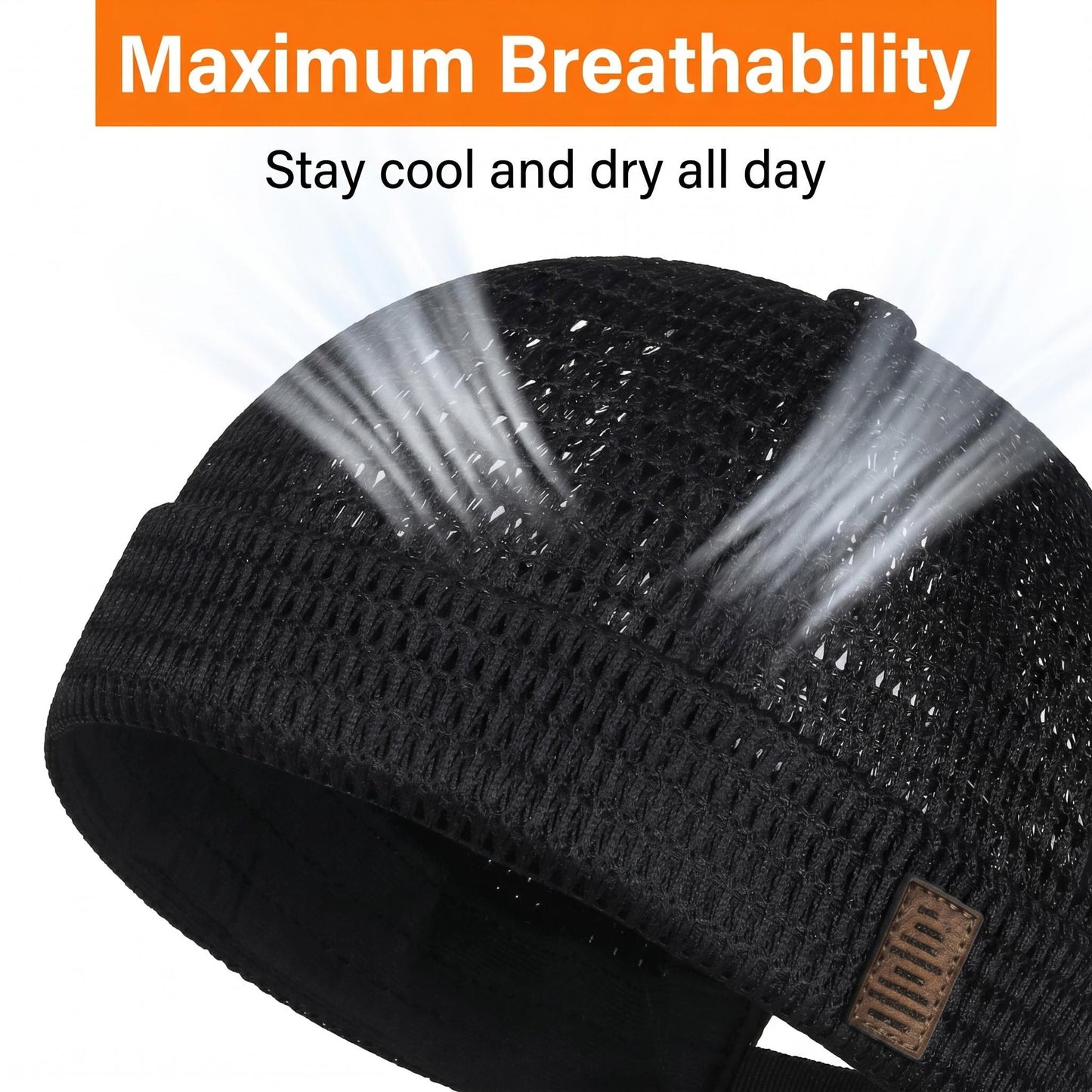 🧢☀️ Lehká, prodyšná síťovaná čepice bez kšiltu