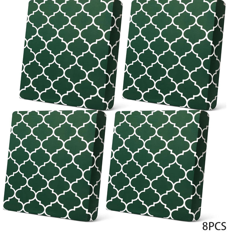 😍 Strečové Potahy na Polštáře na Zahradu – elegantní geometrický vzor & perfektní fit! 🌿
