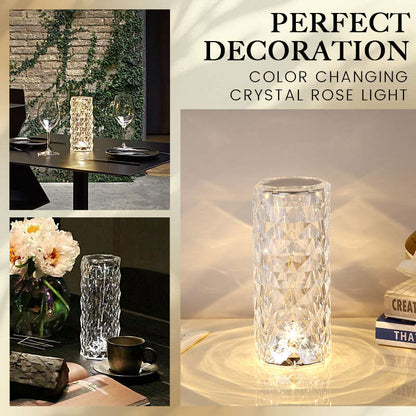 🌈Dotyková lampa Rose Crystal💡