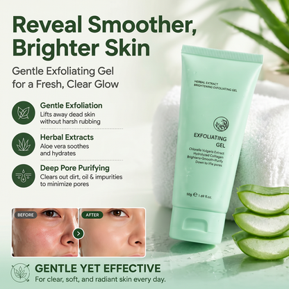 【🔥🔥1+1 zadarmo (2 ks)】Rozjasňující exfoliační gel s bylinnými extrakty