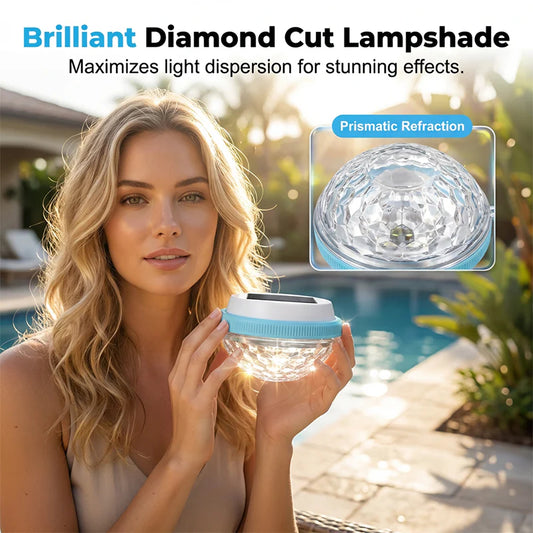 🏊‍♂️☀️ Plovoucí LED lampa do bazénu napájená solární energií 💡🌙✨