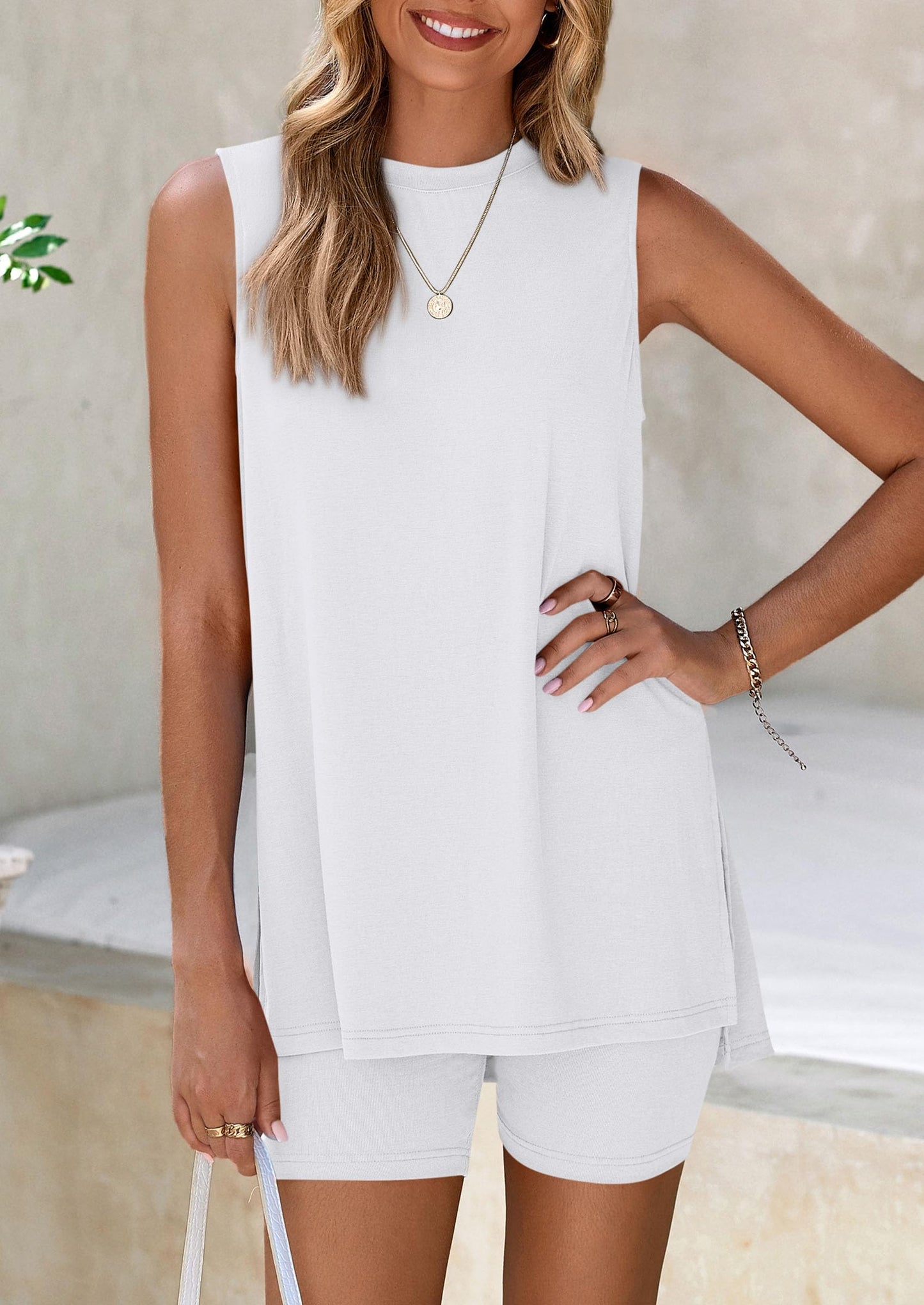 👗 Dámský 2-dílný letní set – Pohodlný a stylový look na dovolenou! ✨