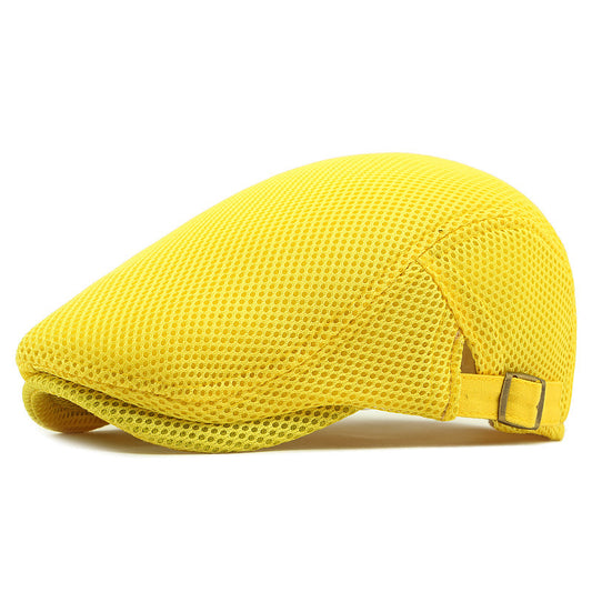 🧢✨ Prodyšná plochá čepice s nastavitelným páskem – chladno a styl v létě