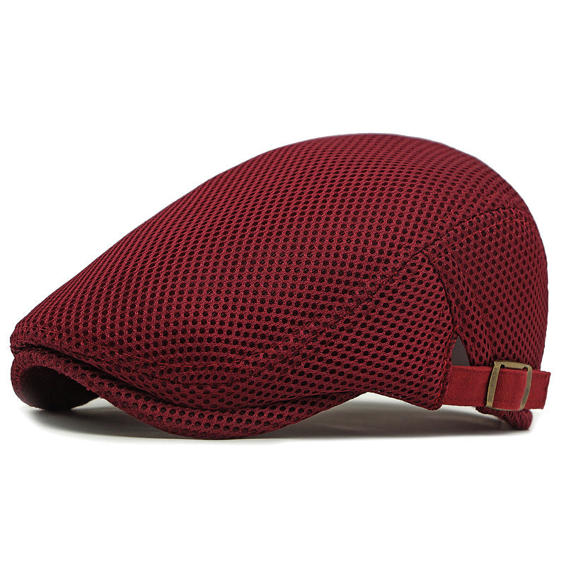 🧢✨ Prodyšná plochá čepice s nastavitelným páskem – chladno a styl v létě