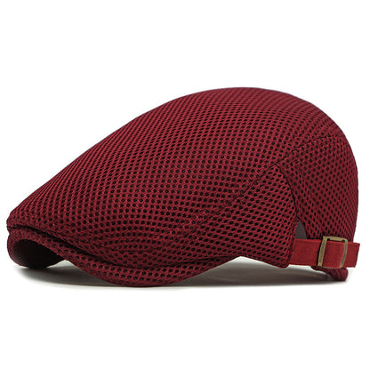 🧢✨ Prodyšná plochá čepice s nastavitelným páskem – chladno a styl v létě