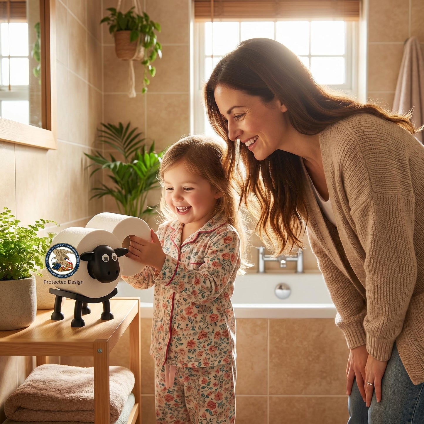 🐑 Roztomilý držák na toaletní papír ve tvaru ovečky – šarm do koupelny! 🛁