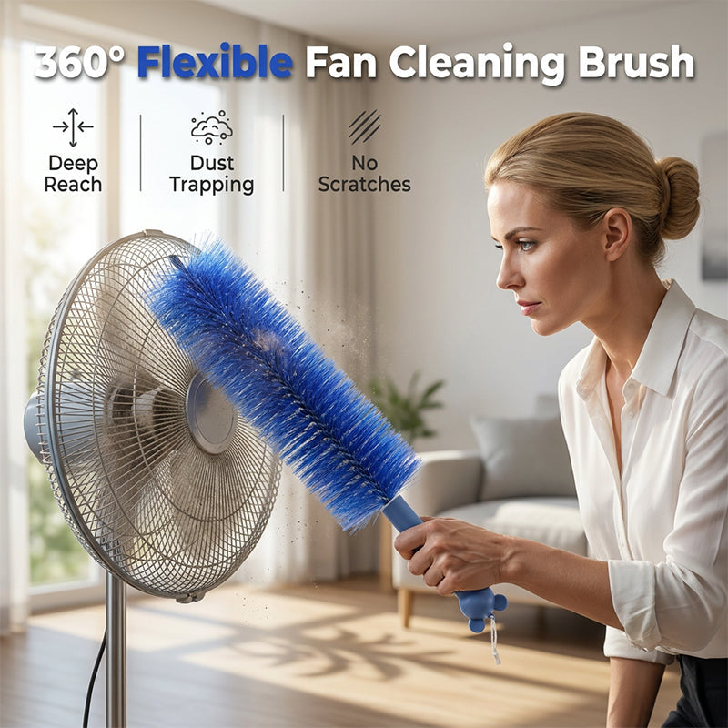 360° Flexible Cleaning Brush – Bendable, Dense Bristles, All-Around Reach