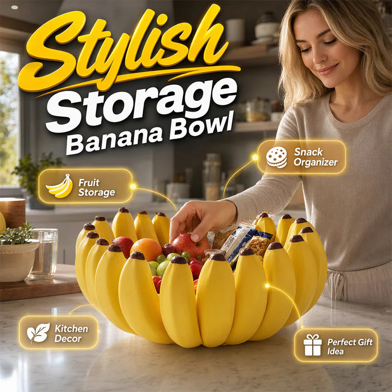 🍌✨Kreativní mísa na ovoce ve tvaru banánu do tvé kuchyně