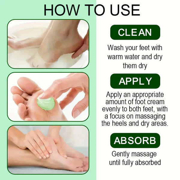 🦶 Zklidňující krém na nohy s aloe vera, tea tree a mátou – hydratace, chlad a úleva