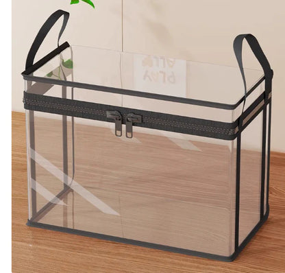 🎁 Úložná krabice z průhledné látky | Skládací úložné řešení do šatníku