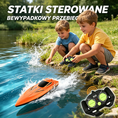 ✨ Rychlý člun se dvěma motory a dálkovým ovládáním,🚤 skvělý dárek pro děti