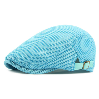 🧢✨ Prodyšná plochá čepice s nastavitelným páskem – chladno a styl v létě