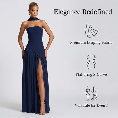👗 Elegantní dlouhé šaty s rozparkem – dokonalý look pro zvláštní příležitosti! ✨