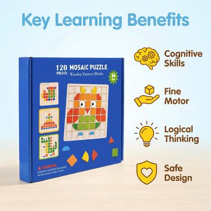 🧩 Rozvíjejte kognitivní schopnosti – Dřevěné puzzle s barevnými zvířecími motivy – Platba při převzetí 🦁️✨