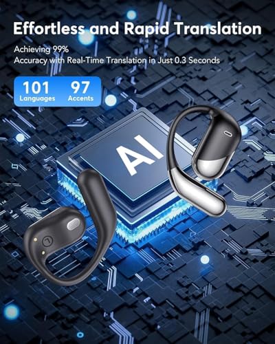 🎧Sluchátka 3 v 1 s Bluetooth a překladatelskou funkcí pro cestování, poslech hudby a telefonování, sluchátka s překladatelskou funkcí angličtina–španělština