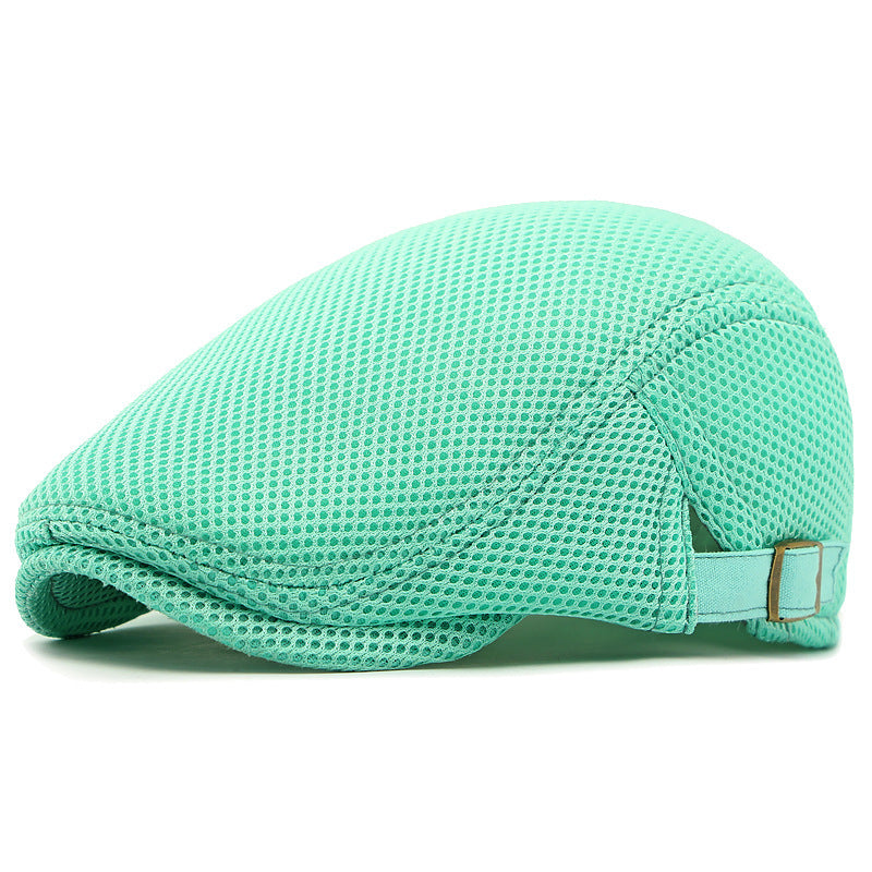 🧢✨ Prodyšná plochá čepice s nastavitelným páskem – chladno a styl v létě