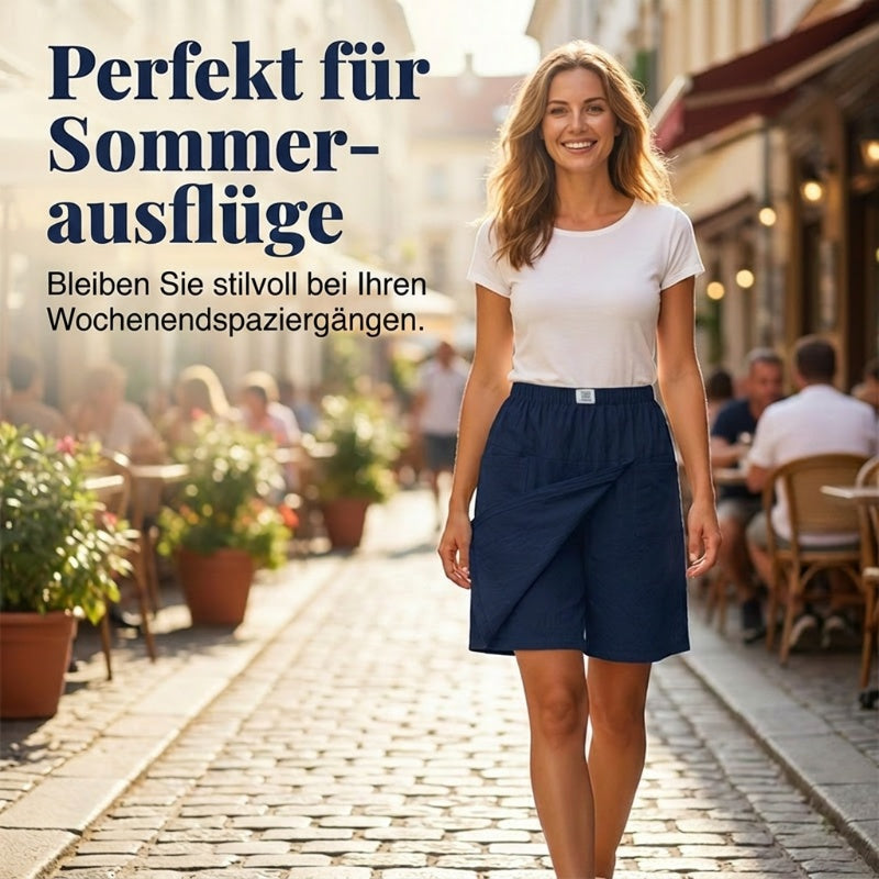 🌸✨ Zavinovací skort sukně s kapsami – elegance + pohodlí v jednom